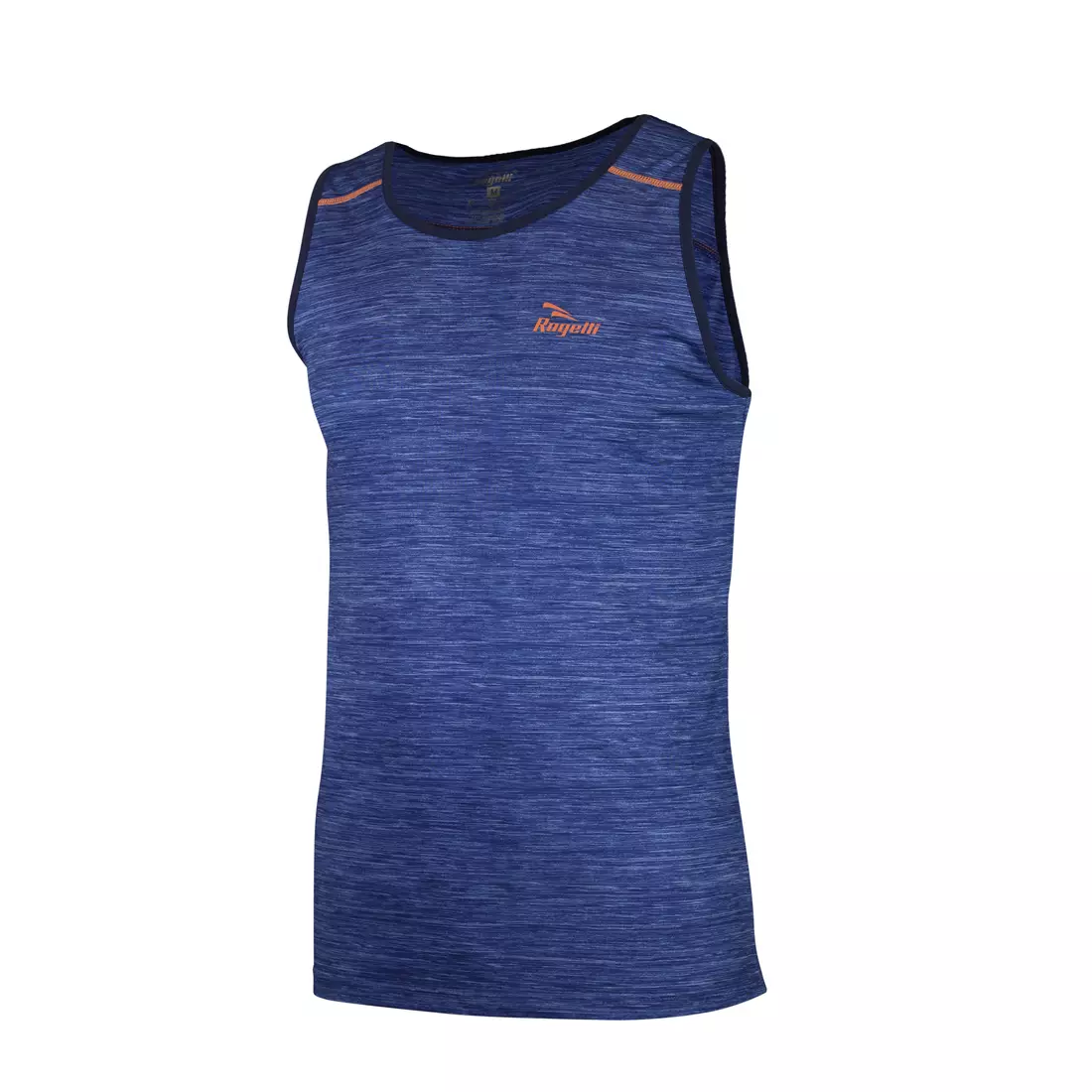 ROGELLI RUN STRUCTURE 830.241 - tricou bărbătesc, vestă de alergare, albastru și portocaliu
