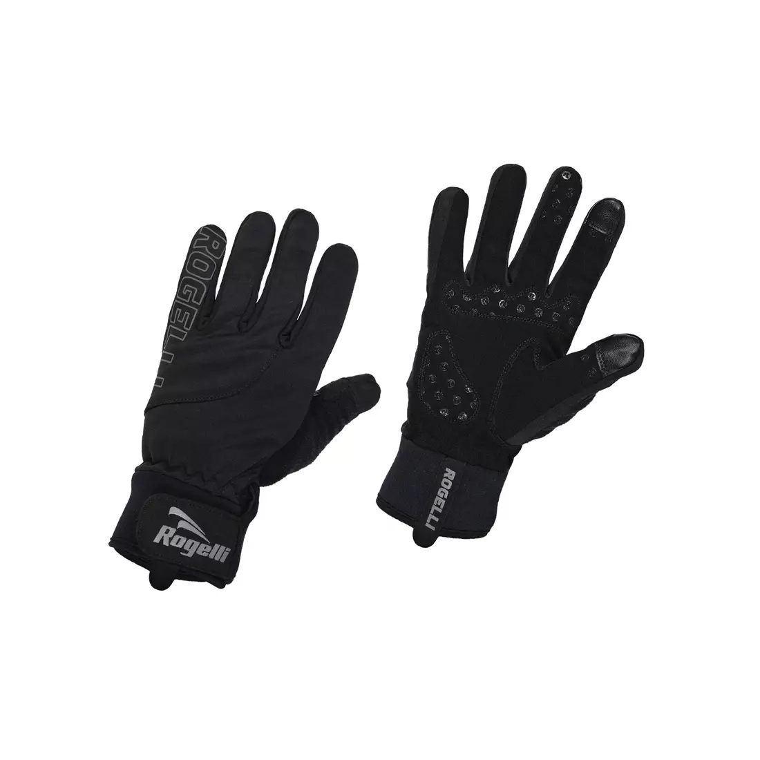 ROGELLI STORM mănuși de ciclism de iarnă, softshell, black