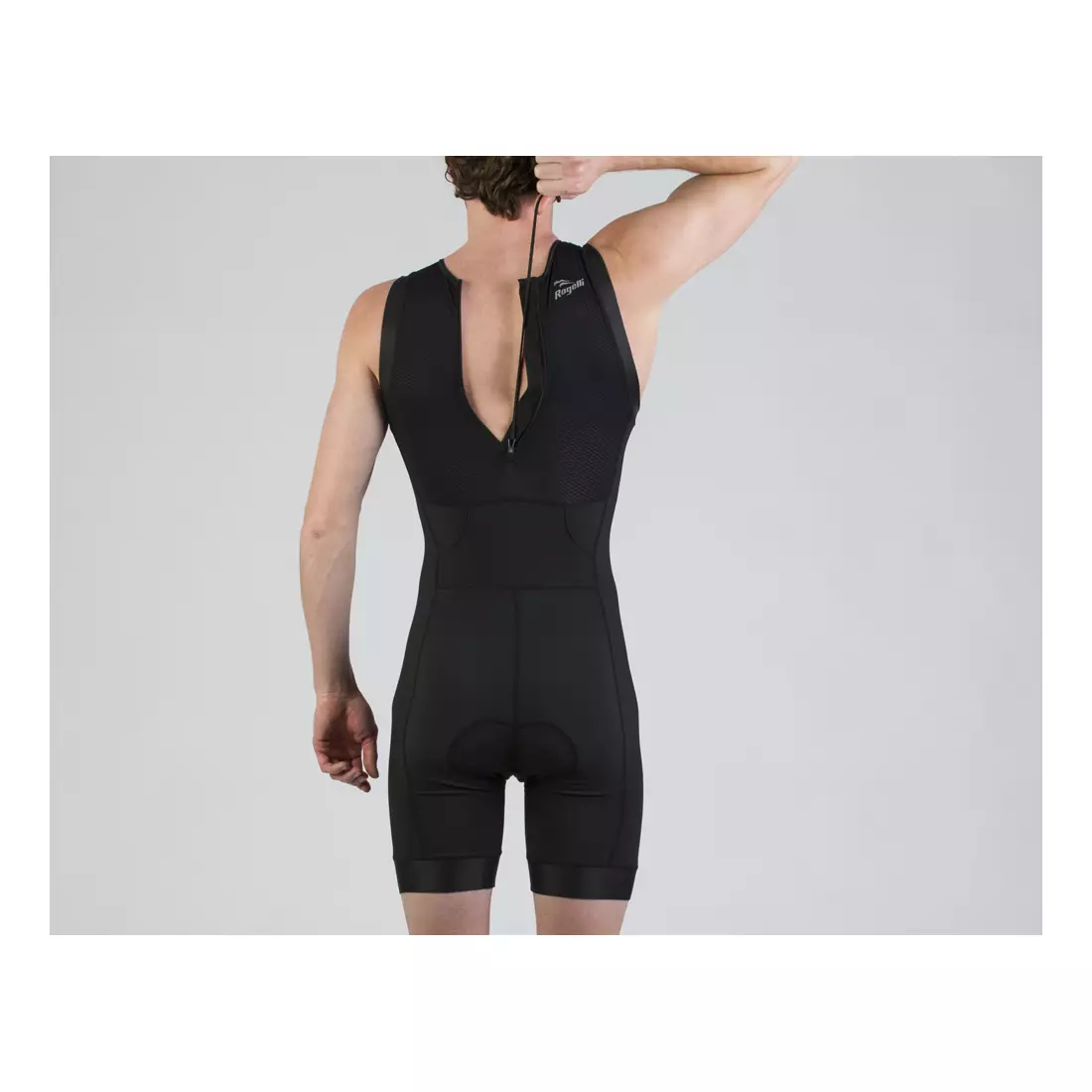 ROGELLI TAUPO 030.006 costum de triatlon pentru bărbați, negru și fluor
