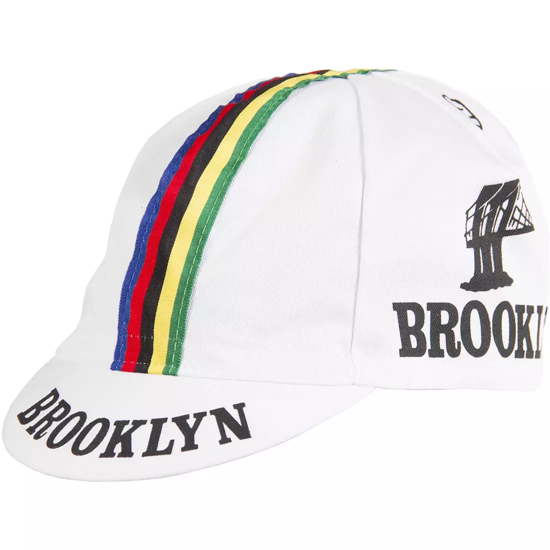 Șapcă de ciclism GIORDANA SS18 - Brooklyn - Alb cu bandă Stripe GI-S6-COCA-BROK-WHIT mărime unica