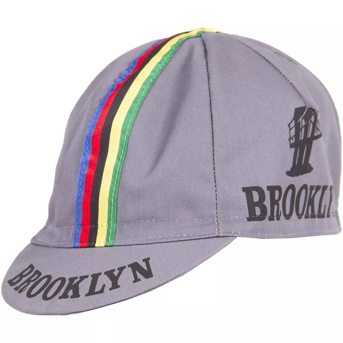 Şapcă de ciclism GIORDANA SS18 - Brooklyn - Gri cu bandă dungi GI-S6-COCA-BROK-GRAY mărime unică