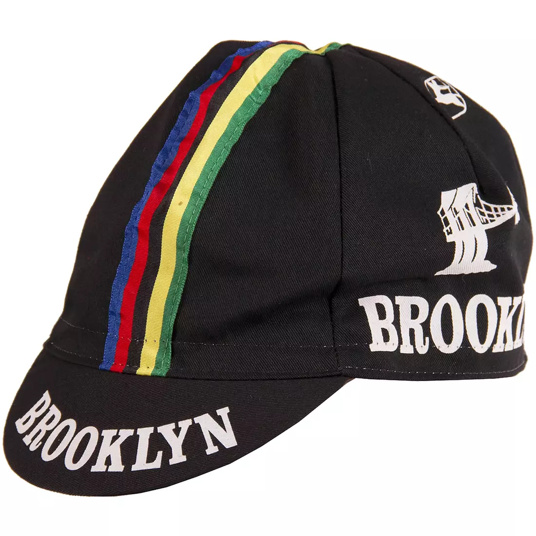 Şapcă de ciclism GIORDANA SS18 - Brooklyn - Negru cu bandă Stripe GI-S6-COCA-BROK-BLCK mărime unică