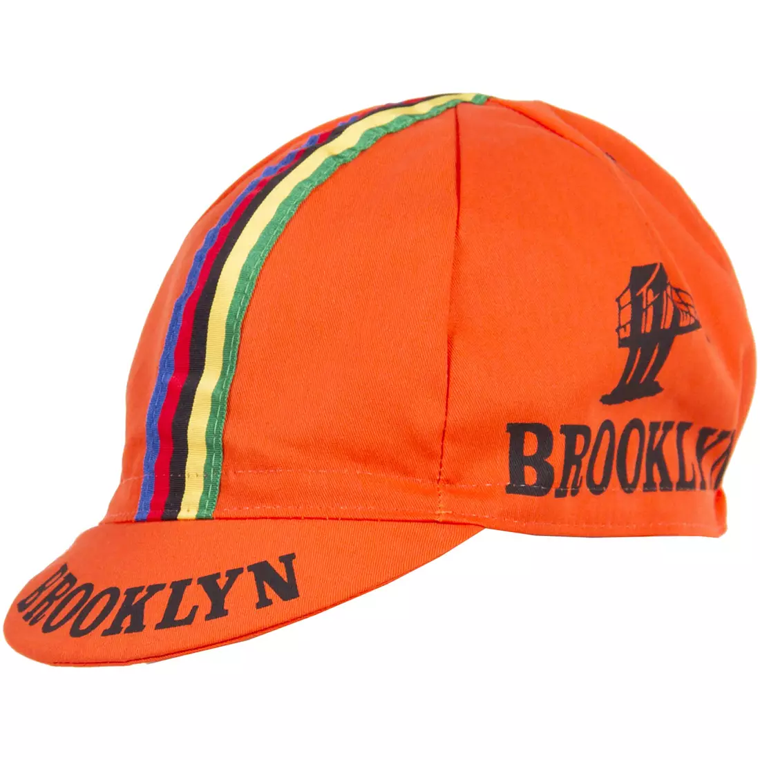 Şapcă de ciclism GIORDANA SS18 - Brooklyn - Portocaliu cu bandă Stripe GI-S6-COCA-BROK-ORAN mărime unică