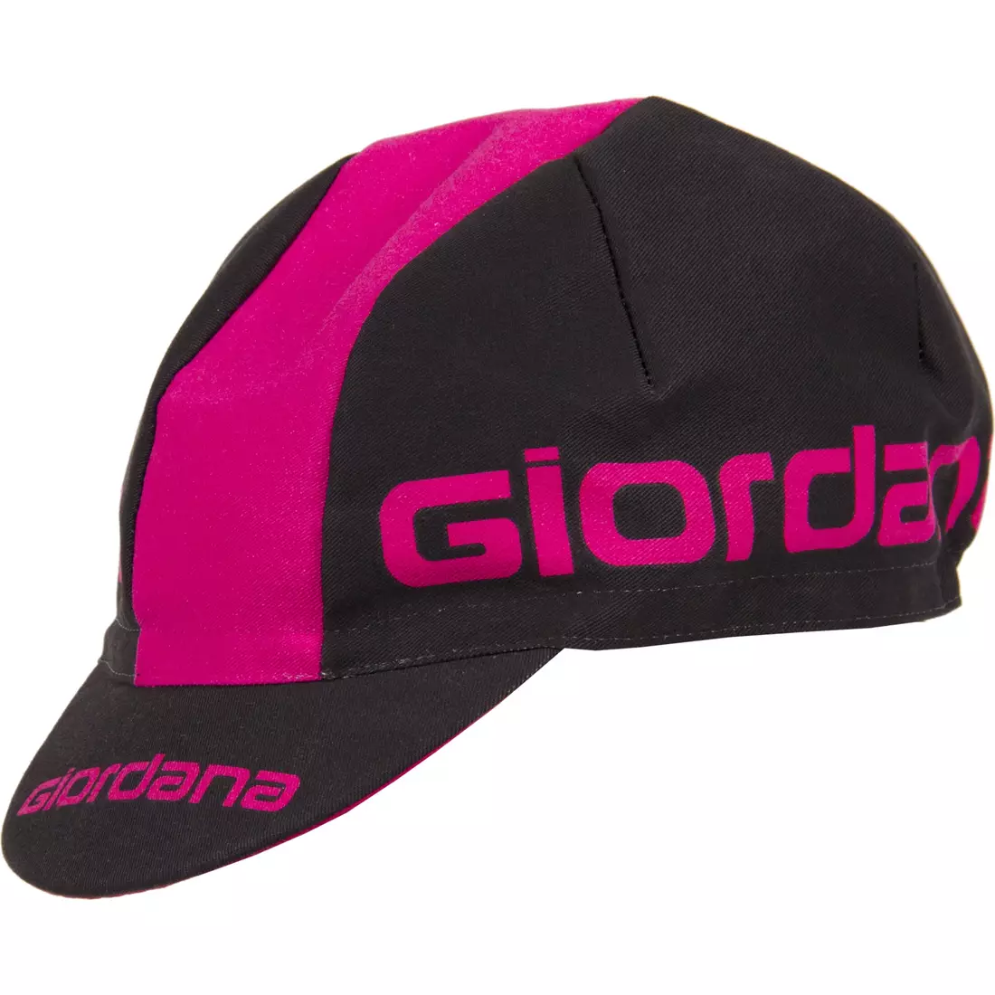 Șapcă de ciclism GIORDANA SS18 - Logo Giordana - Negru/Roz GI-S5-COCA-GIOR-BKPK mărime unica