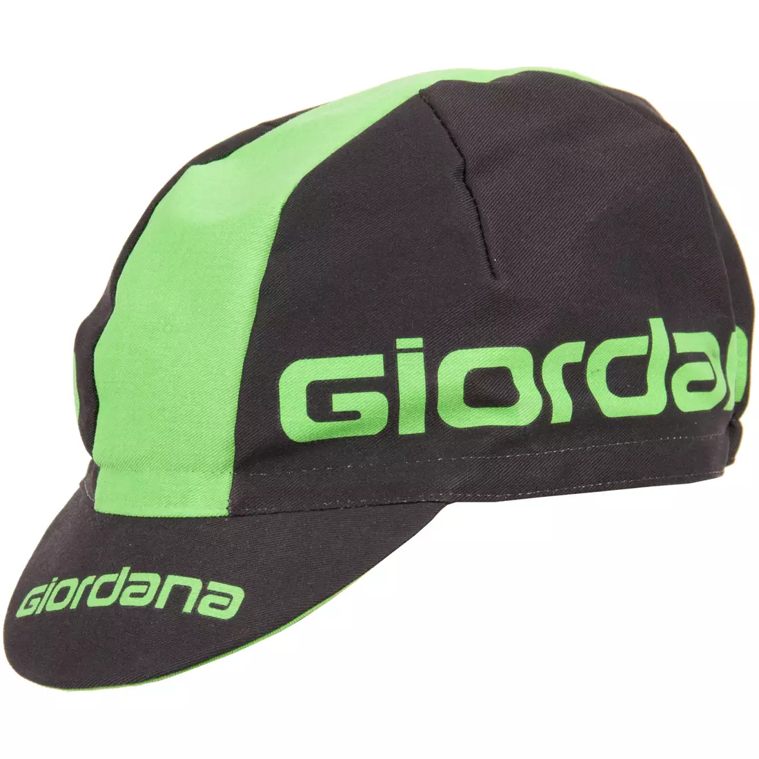 Șapcă de ciclism GIORDANA SS18 - Logo Giordana - Negru/Verde Fluo GI-S5-COCA-GIOR-BKFL mărime unica