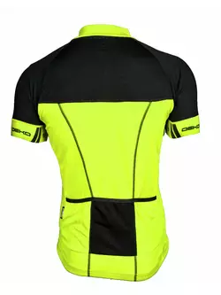 Tricou de ciclism pentru bărbați DEKO FORZA, negru fluoro