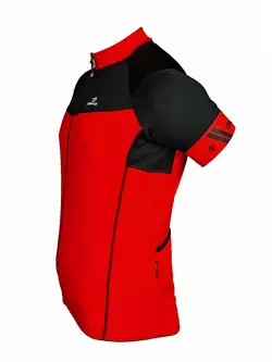 Tricou de ciclism pentru bărbați DEKO FORZA, roșu-negru