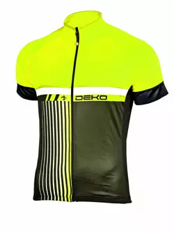 Tricou de ciclism pentru bărbați DEKO STYLE, negru-fluor