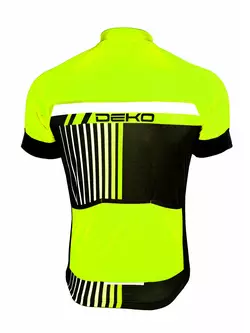Tricou de ciclism pentru bărbați DEKO STYLE, negru-fluor