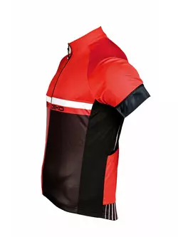 Tricou de ciclism pentru bărbați DEKO STYLE, negru-roșu