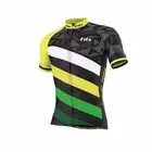Tricou pentru ciclism FDX 1260 K/R pentru bărbați, negru și galben
