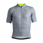 Tricou pentru ciclism GIORDANA FUSION gri-fluor