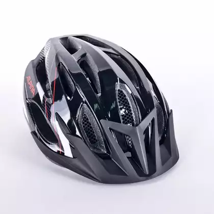 ALPINA MTB17 cască de biciclist negru, alb și roșu