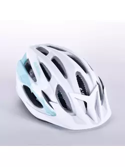 ALPINA casca de bicicleta MTB 17, alb și albastru deschis