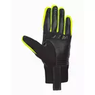 CHIBA CROSS WINDSTOPPER - mănuși de iarnă, negru-verde fluor 31517