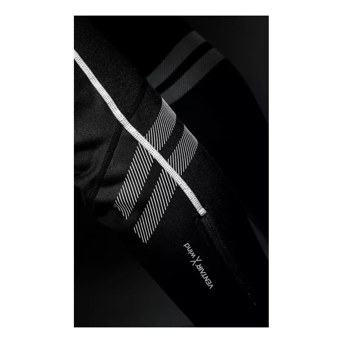 CRAFT BIKE IDEAL Wind pantaloni de ciclism de iarnă pentru bărbați, negri 1906563-999000