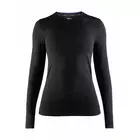CRAFT FUSEKNIT COMFORT RN 1906592-B99000 tricou cu mânecă lungă pentru femei, negru