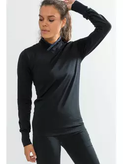 CRAFT FUSEKNIT COMFORT WRAP 1906591-B99000 tricou cu mânecă lungă/turtleneck negru pentru femei