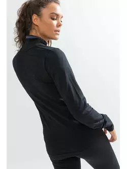 CRAFT FUSEKNIT COMFORT WRAP 1906591-B99000 tricou cu mânecă lungă/turtleneck negru pentru femei