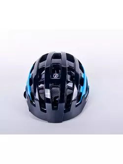 Casca de bicicleta LAZER Compact DLX LED plasa de insecte albastru negru lucios