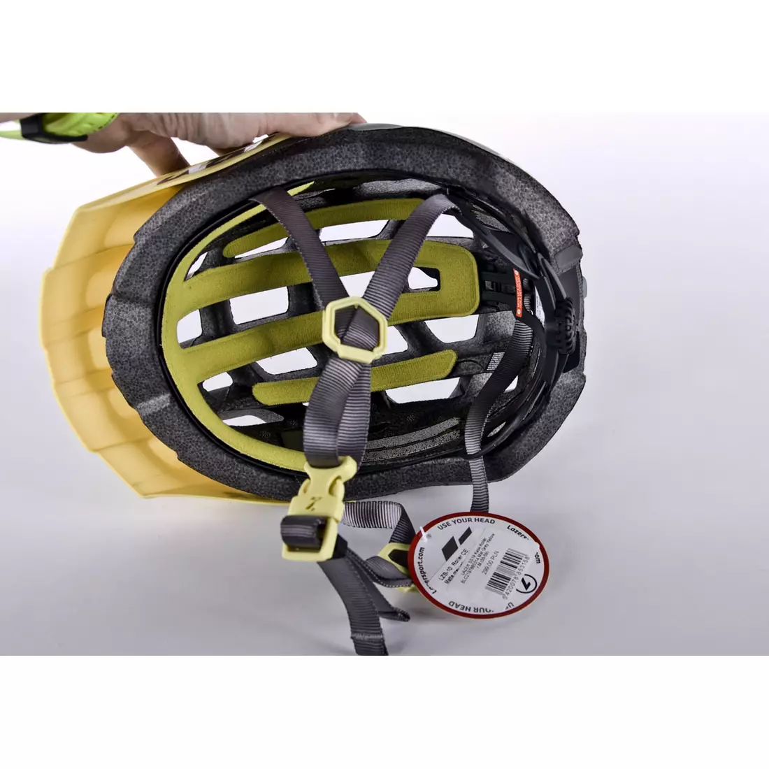 Casca de bicicleta LAZER ROLLER MTB TS+ galben gri mat