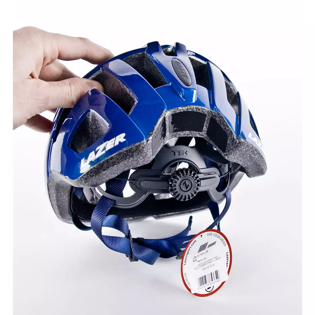 Casca de bicicleta rutier LAZER TONIC TS+, albastru lucios
