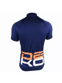 DEKO SET1 tricou de bărbați pentru ciclism, bleumarin-portocaliu-alb