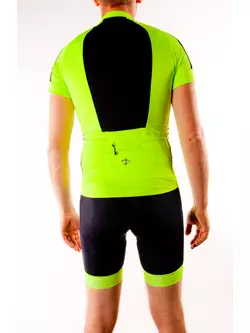 DEKO WHITE Tricou de ciclism verde fluor