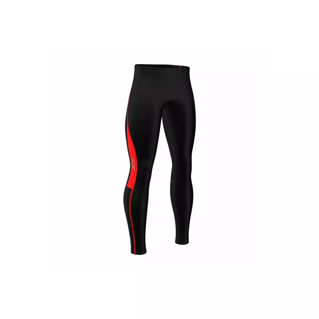 FDX 1810 pantaloni izolați pentru ciclism pentru bărbați, fără bretele, negru și roșu