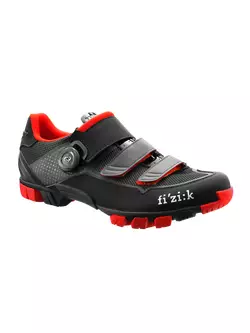 FIZIK X-ROAD M6 MTB pantofi de biciclete negru roșu