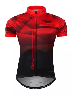 FORCE BEST tricou de ciclism masculin black-red 9001291