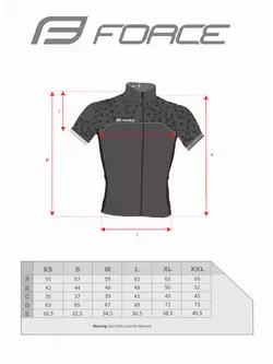 FORCE FINISHER tricou de bărbați pentru ciclism, alb și gri 9001284