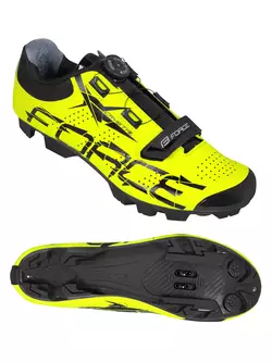 FORCE MTB CRYSTAL pantofi de ciclism fluor