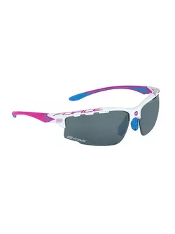 FORCE QUEEN Ochelari sport de damă cu lentile interschimbabile, alb și roz
