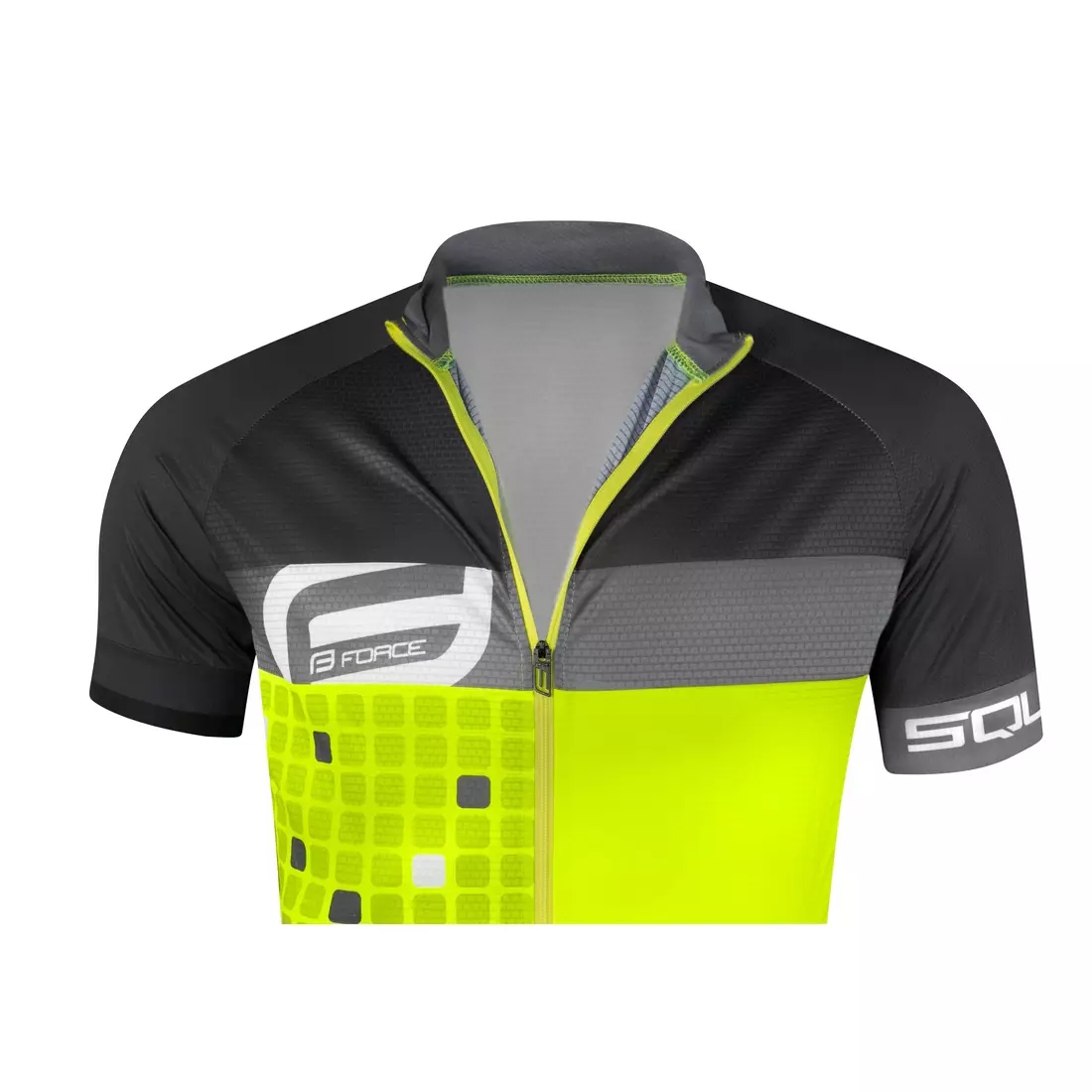 FORCE SQUARE tricou de ciclism pentru bărbați, gri gri 90012871