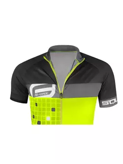 FORCE SQUARE tricou de ciclism pentru bărbați, gri gri 90012871