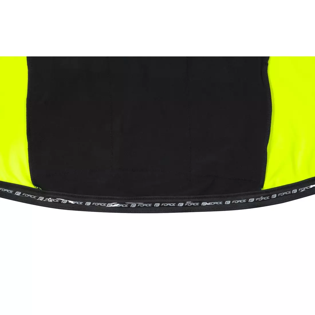 FORCE ZORO Tricou de ciclism cu mâneci lungi, negru - fluo 89981 