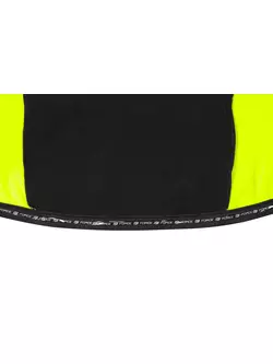 FORCE ZORO Tricou de ciclism cu mâneci lungi, negru - fluo 89981 