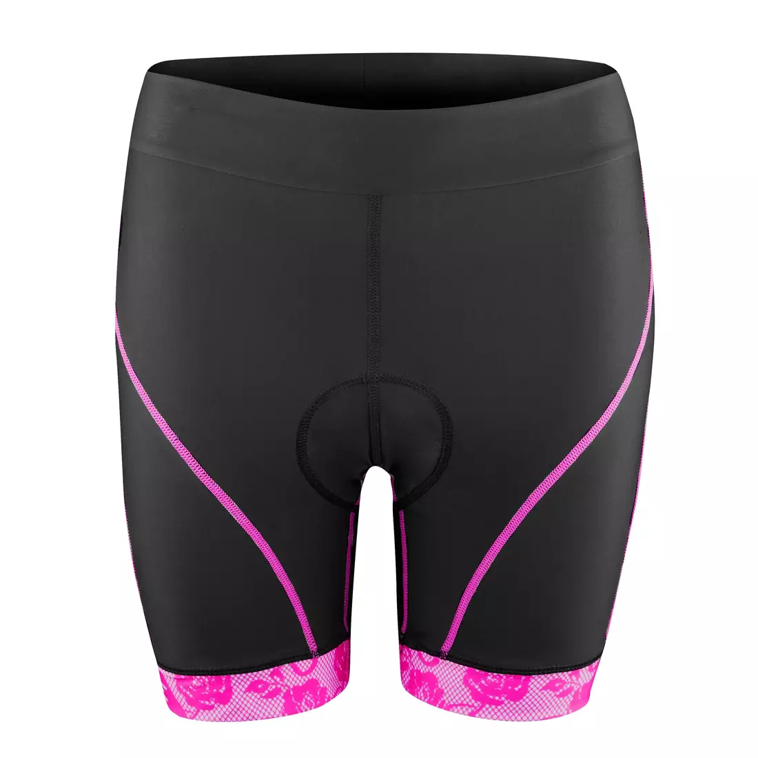FORCE pantaloni scurți de ciclism pentru femei cu inserție ROSE - roz 900237 