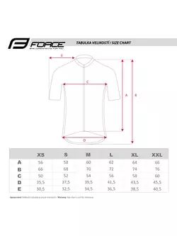 FORCE tricou de ciclism masculin BEST negru fluo 9001293