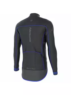 Jachetă de ciclism izolată pentru bărbați FDX 1310 negru și albastru