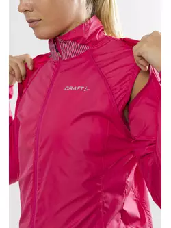Jachetă / vestă de ciclism CRAFT VELO CONVERT pentru damă, pardoseală de vânt roz fluo 1905445