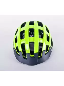 LAZER Compact DLX cască de bicicletă LED ecran de insecte roșu fluor galben lucios