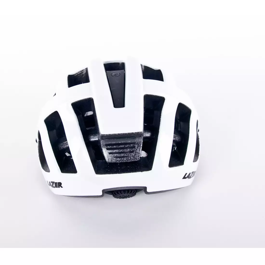 LAZER Compact cască de bicicletă alb lucios