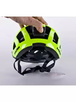 LAZER Compact cască de bicicletă fluor galben lucios