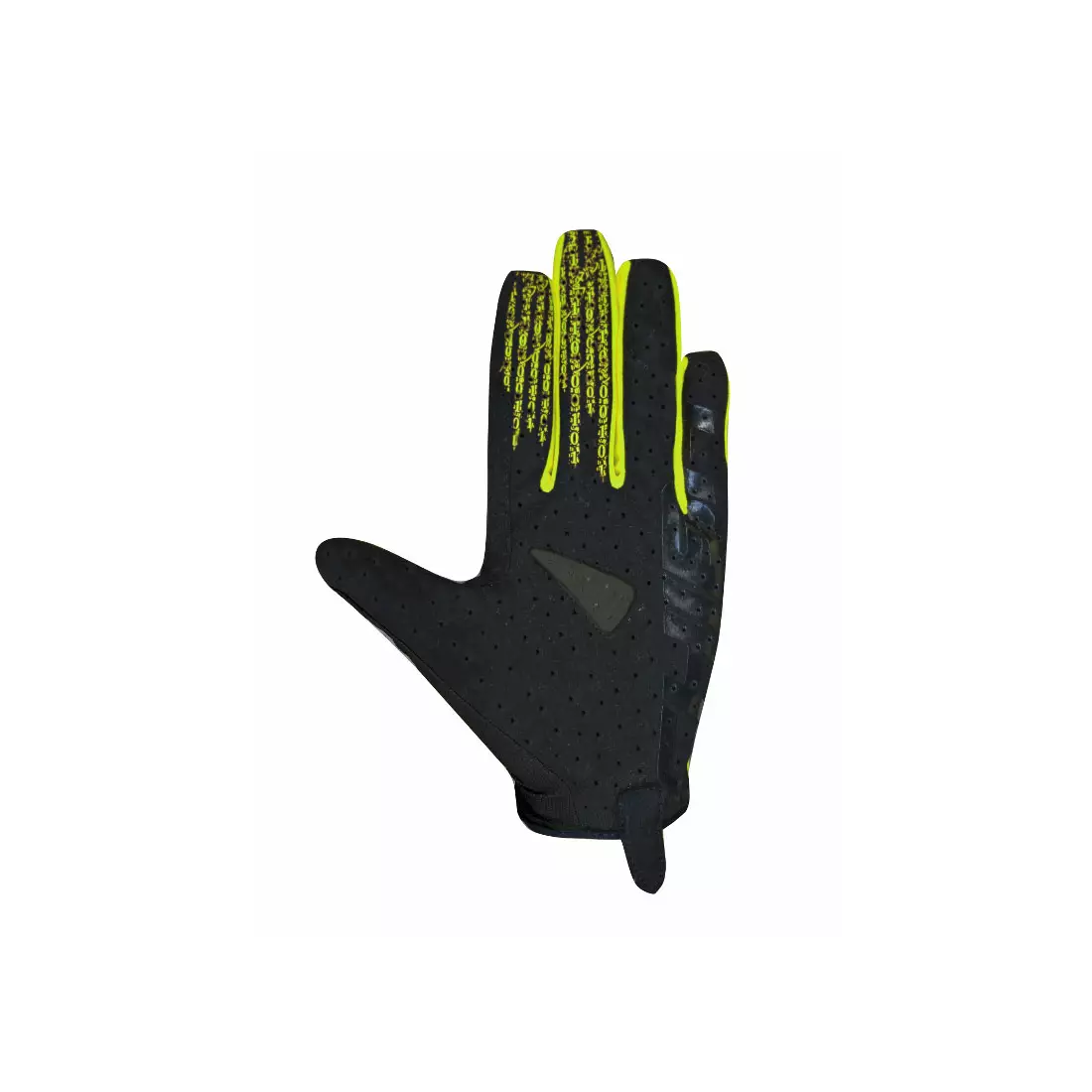 Mănuși de ciclism cu degete lungi de vară CHIBA TITAN, negru galben fluo 30786