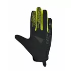 Mănuși de ciclism cu degete lungi de vară CHIBA TITAN, negru galben fluo 30786