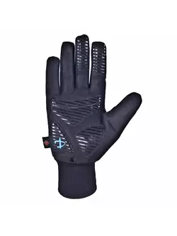 Mănuși de iarnă DEKO RAST pentru ciclism negre și albastre DKW-910