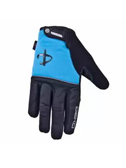 Mănuși de iarnă pentru ciclism DEKO ROST negre și albastre DKWG-0715-006A