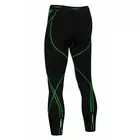 Pantaloni / jambiere termoactivi pentru bărbați TERVEL OPTILINE OPT3004, negru și verde